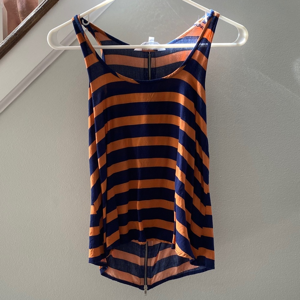 Blue and Orange Tank Top